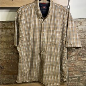 Wrangler Cool River Cotton Button Down Tan 2XL